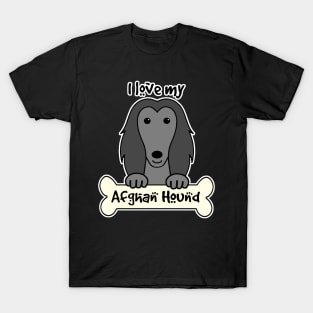 I Love My Afghan Hound T-Shirt